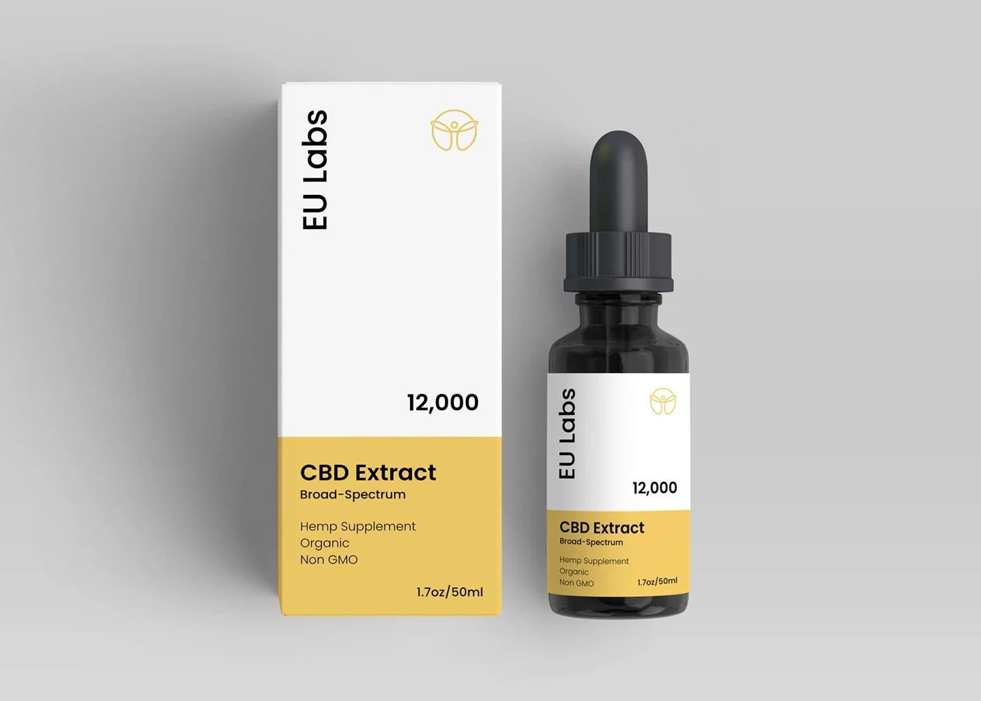 12000mg broad-spectrum CBD oil bottle, zero THC — CBD Oil Sunshine Coast