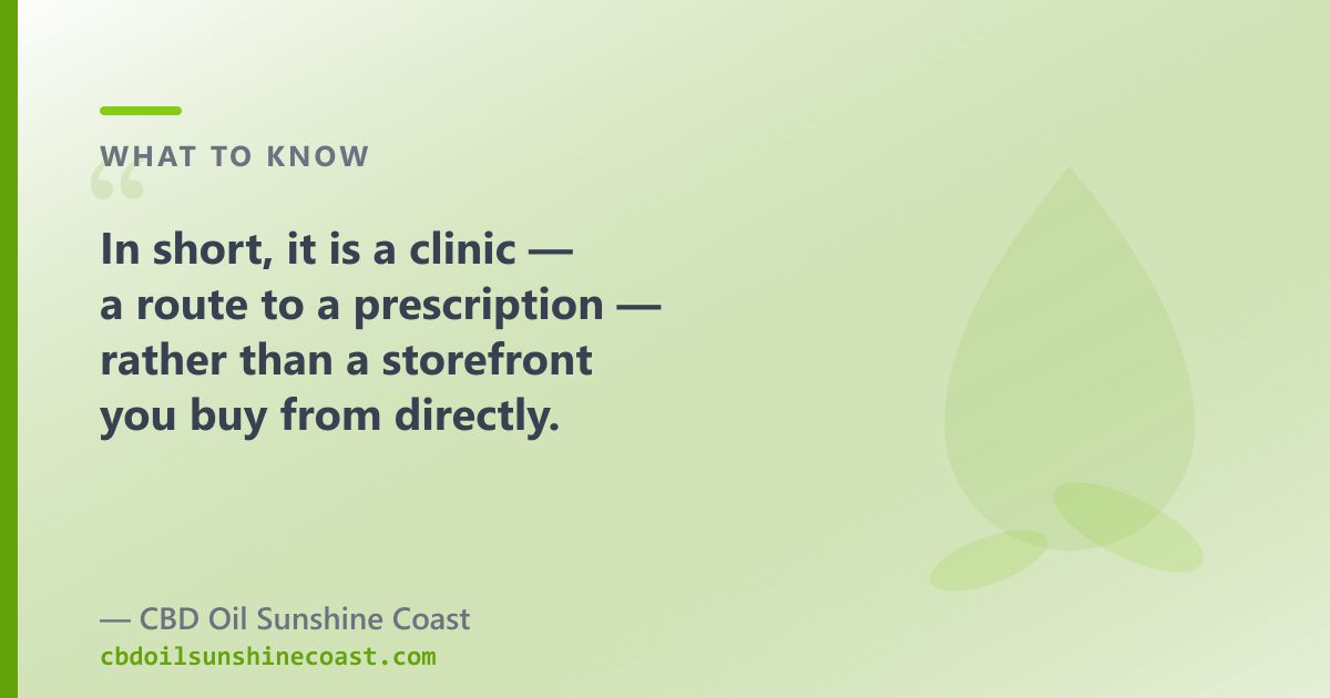 CA Clinics is a clinic for prescription medical cannabis; OTC CBD oil is a different product