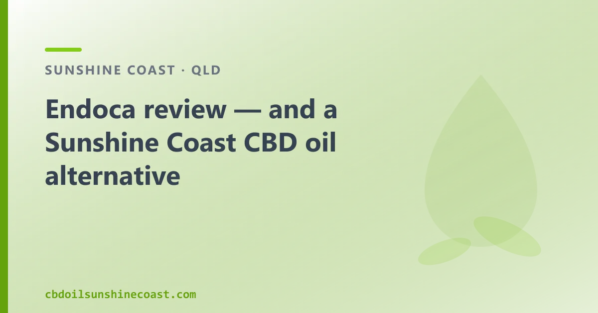 Endoca review — an Australian CBD Oil Alternative