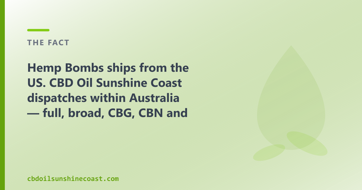 Hemp Bombs is gummies-led and THC-free; our range is oils — full, broad, CBG and CBN