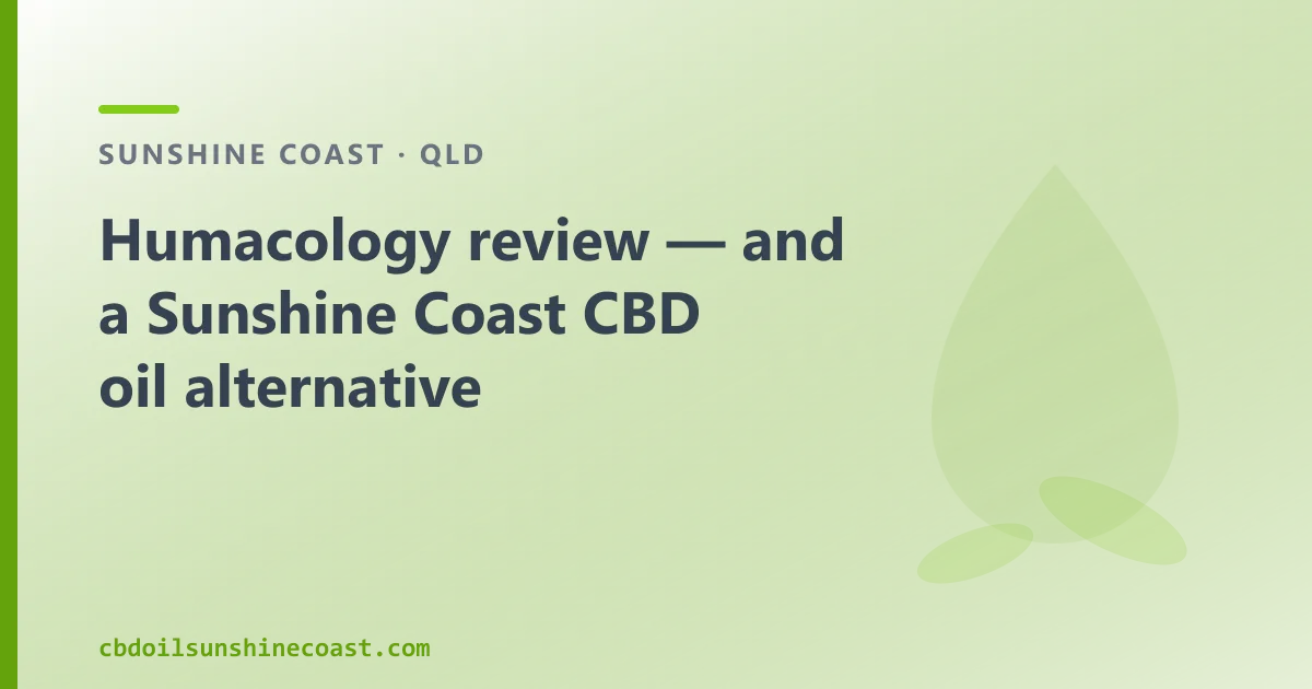 Humacology review — an Australian CBD Oil Alternative