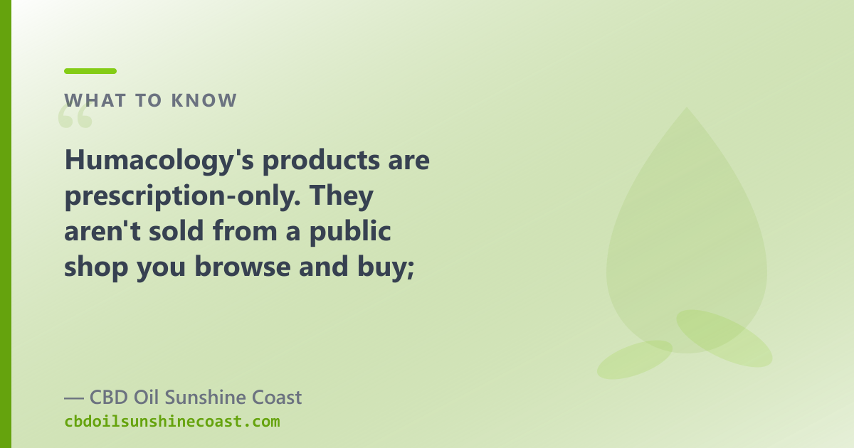 Humacology makes prescription medicinal cannabis; our range is over-the-counter CBD, CBG, CBN and pet oils