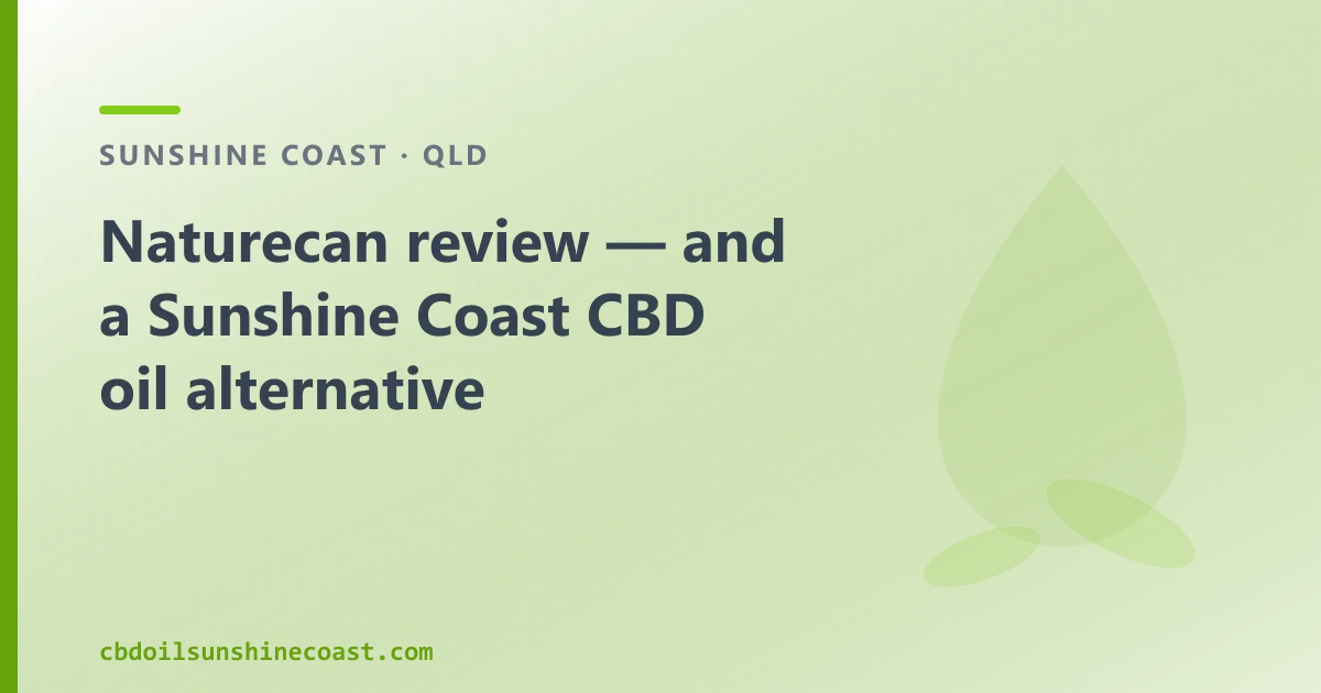 Naturecan review — an Australian CBD Oil Alternative
