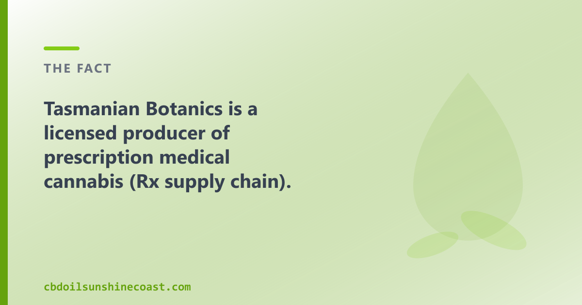A licensed Rx producer and an OTC CBD oil shop are two different routes, for different needs